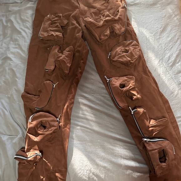 Enjoy World- Brown cargo pants - Picture 3 of 10